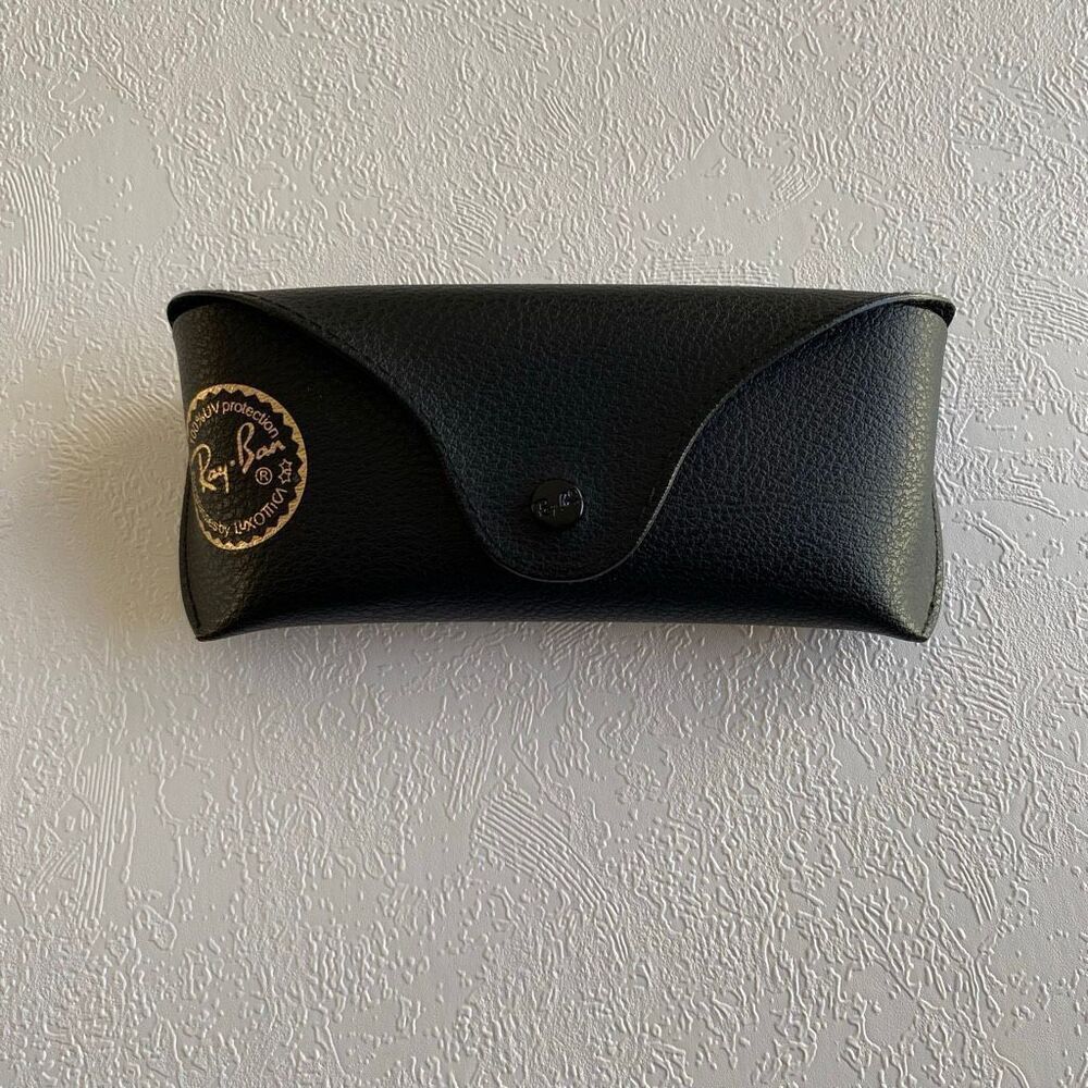 Ray-Ban Black Hard Sunglasses Eyeglass Case Snap Closure Original